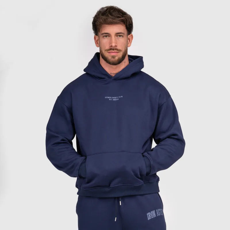 Hanorac bărbați Iron Aesthetics X-Society, navy-3