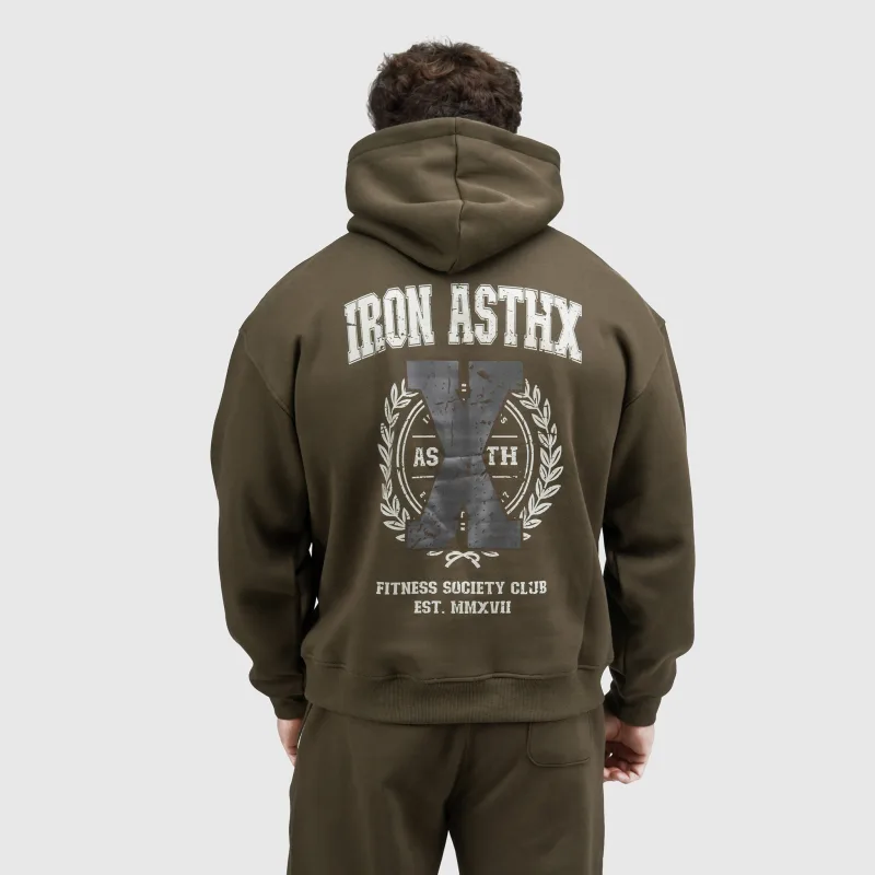 Hanorac bărbați Iron Aesthetics X-Society, verde-1