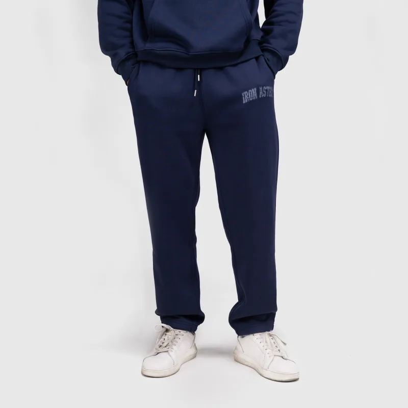 Pantaloni de trening bărbați Iron Aesthetics X-Society, navy-1