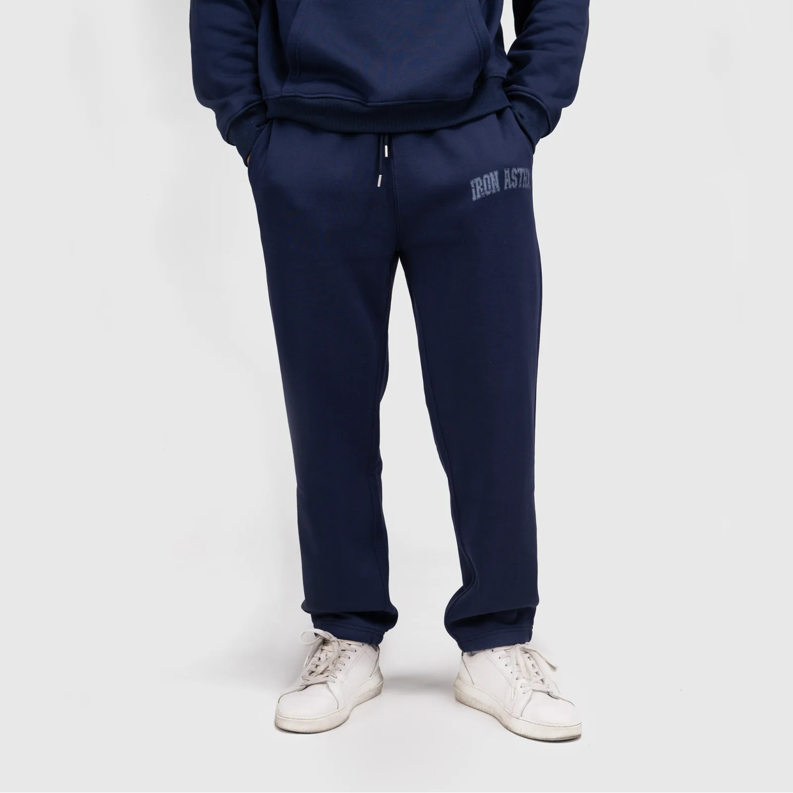 Pantaloni de trening bărbați Iron Aesthetics X-Society, navy-1