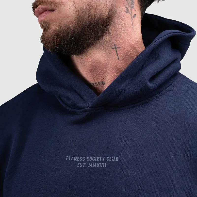 Hanorac bărbați Iron Aesthetics X-Society, navy-5