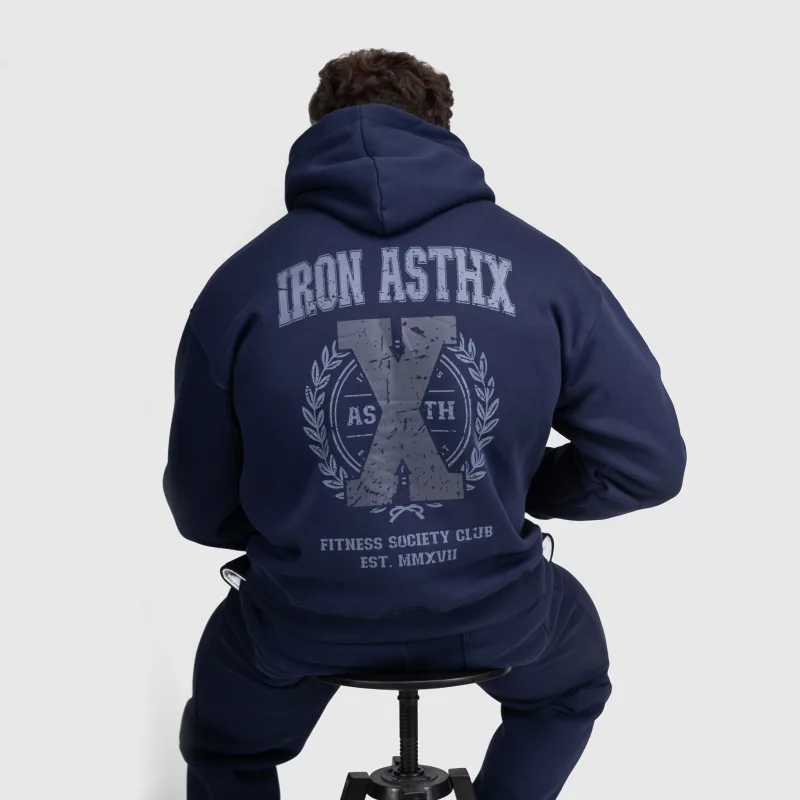 Hanorac bărbați Iron Aesthetics X-Society, navy-8