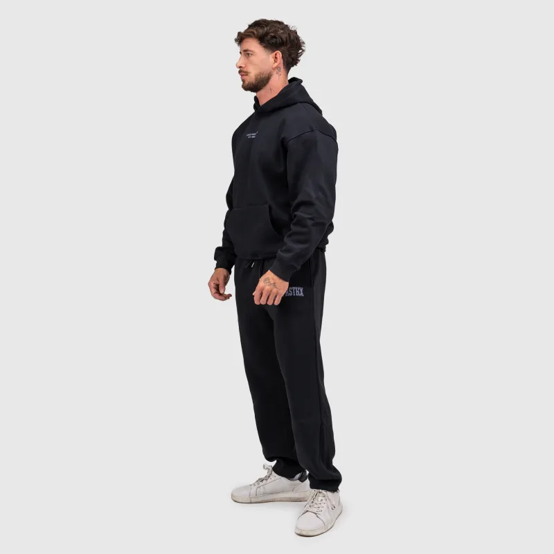 Pantaloni de trening bărbați Iron Aesthetics X-Society, negri-10