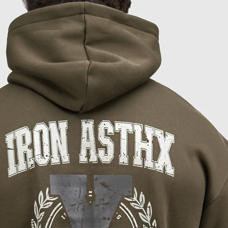 Setul de trening bărbați Iron Aesthetics X-Society, verde-10