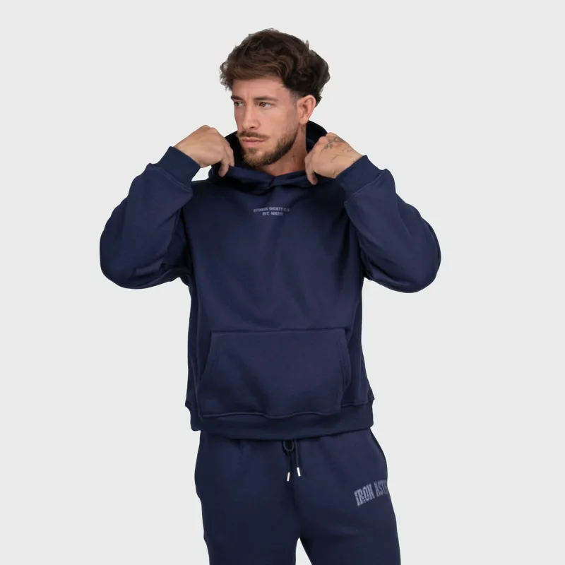 Set de trening bărbați Iron Aesthetics X-Society, navy-5