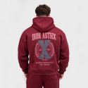 Hanorac bărbați Iron Aesthetics X-Society, vișiniu