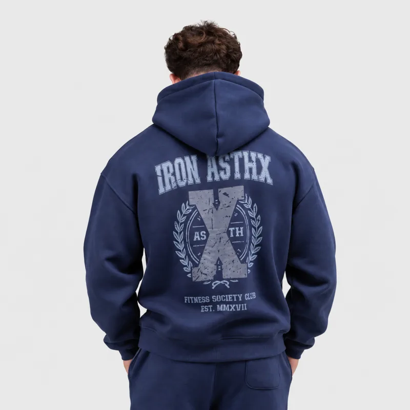 Hanorac bărbați Iron Aesthetics X-Society, navy-1