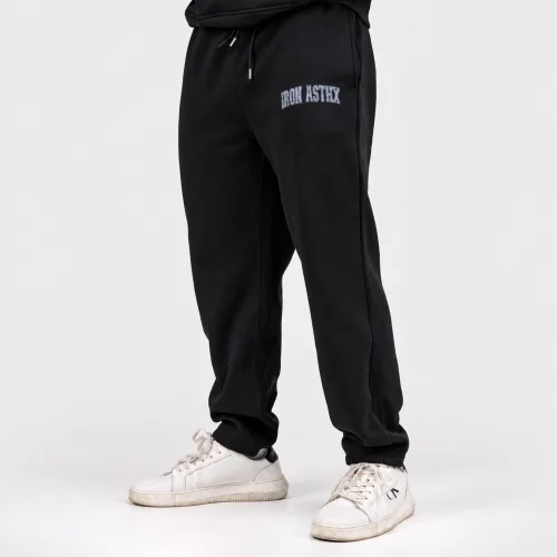 Pantaloni de trening bărbați Iron Aesthetics X-Society, negri