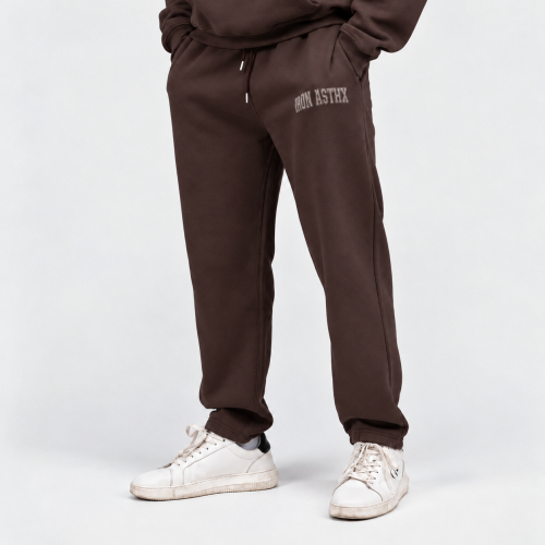 Pantaloni de trening bărbați Iron Aesthetics X-Society, maro