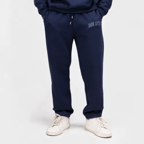 Pantaloni de trening bărbați Iron Aesthetics X-Society, navy