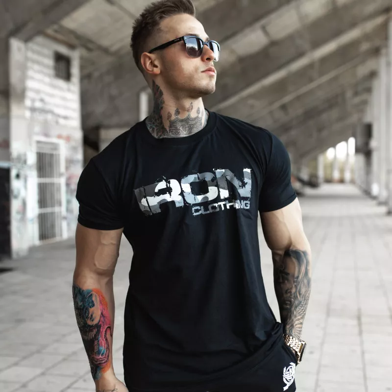 Tricou UltraSoft Iron Camo Style, negru-3