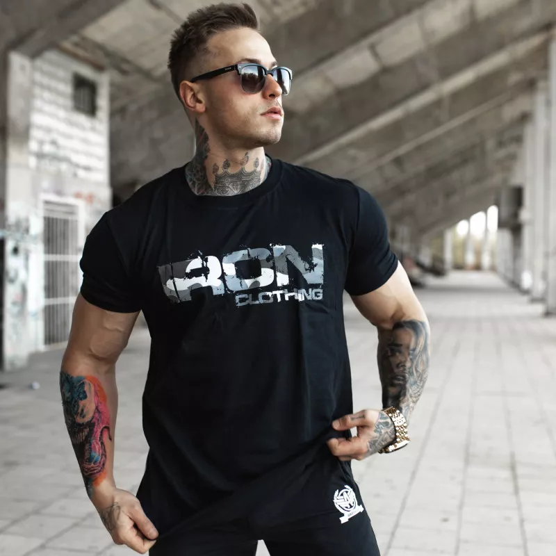 Tricou UltraSoft Iron Camo Style, negru-4