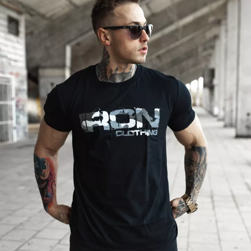 Tricou UltraSoft Iron Camo Style, negru-5