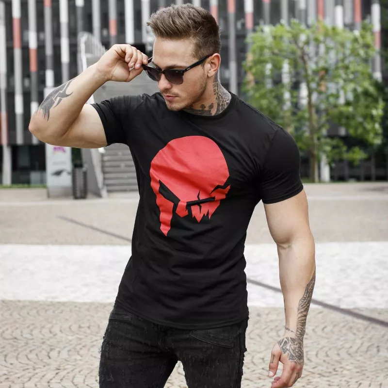 Tricou Ultrasoft Iron Aesthetics Skull, B&R-4