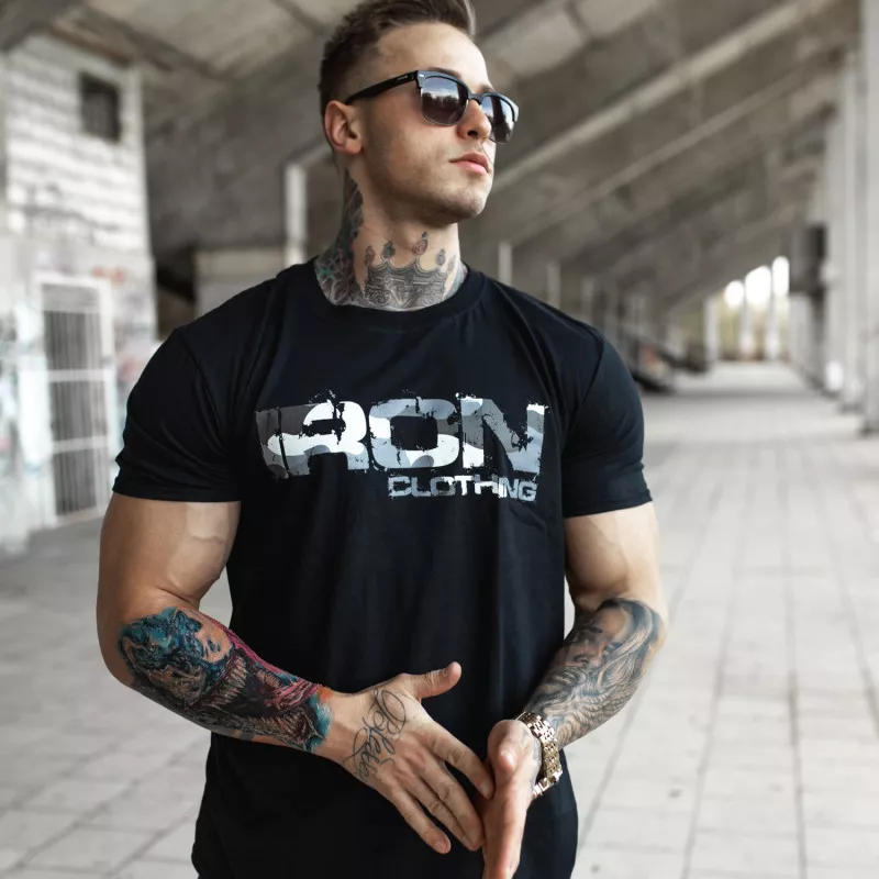 Tricou UltraSoft Iron Camo Style, negru-6