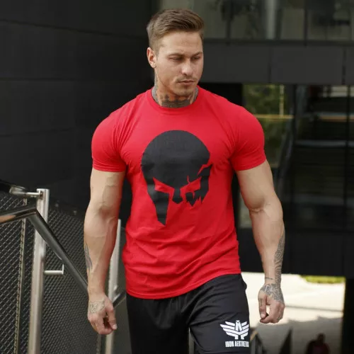 Tricou Ultrasoft Skull, roșu