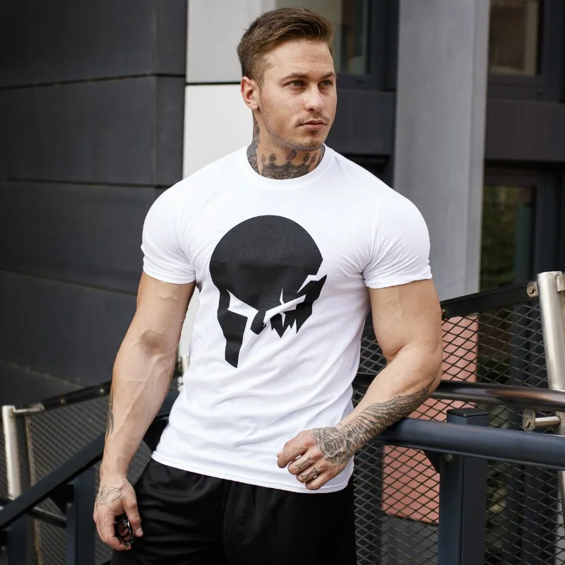 Tricou Ultrasoft Iron Aesthetics Skull, alb-1