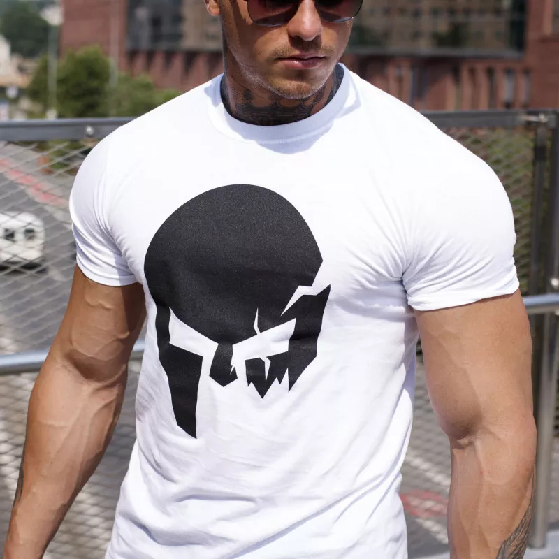 Tricou Ultrasoft Iron Aesthetics Skull, alb-3
