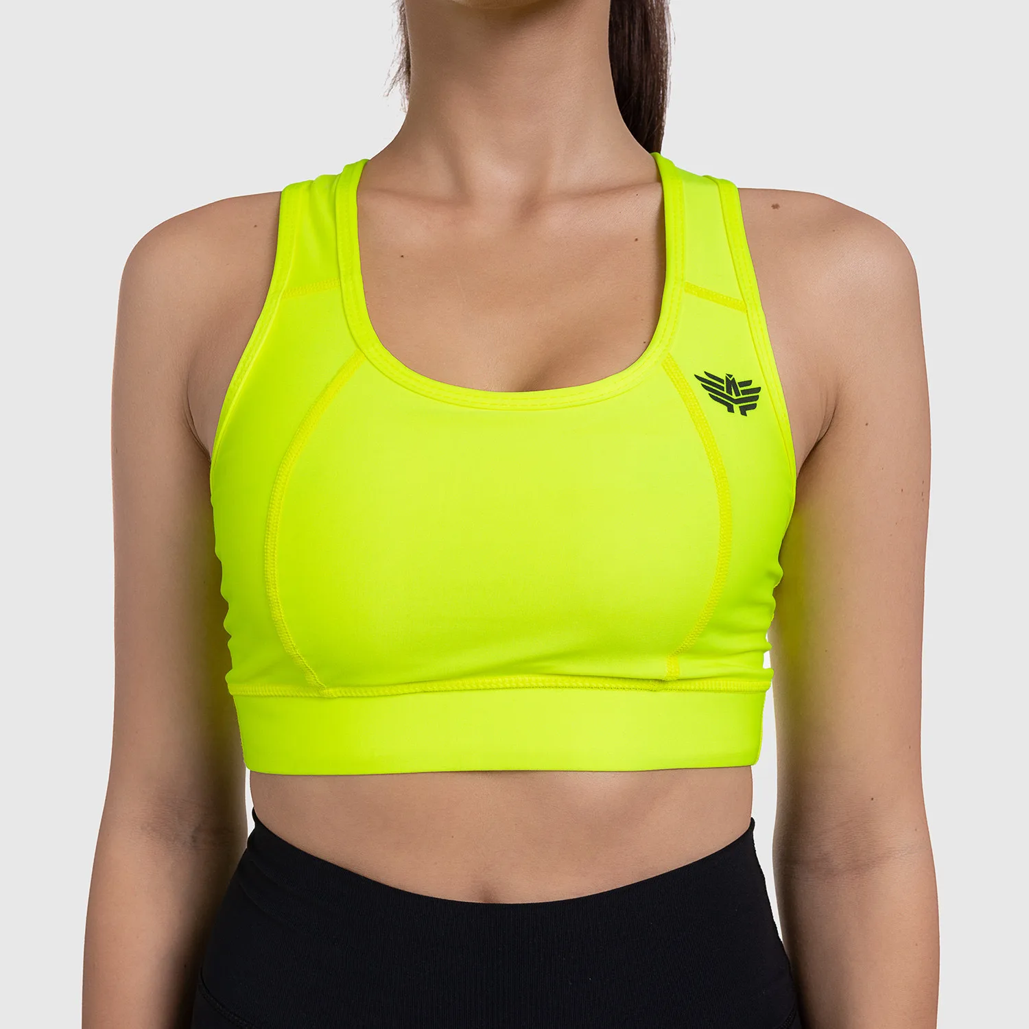 Bustieră sport pentru damă - Iron Aesthetics, NEON GREEN-1