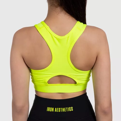 Bustieră sport pentru damă - Iron Aesthetics, NEON GREEN