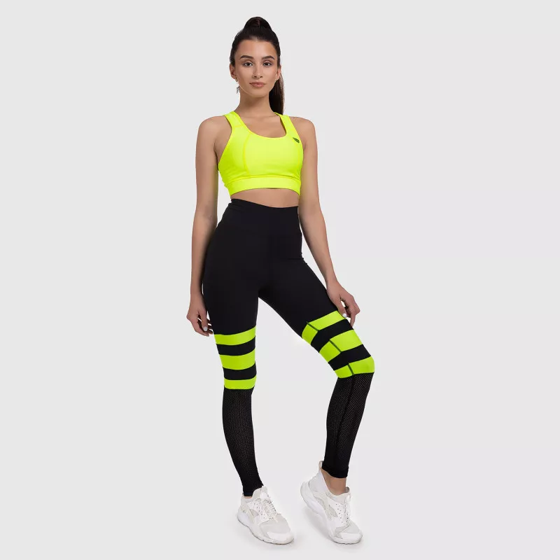 Bustieră sport pentru damă - Iron Aesthetics, NEON GREEN-3