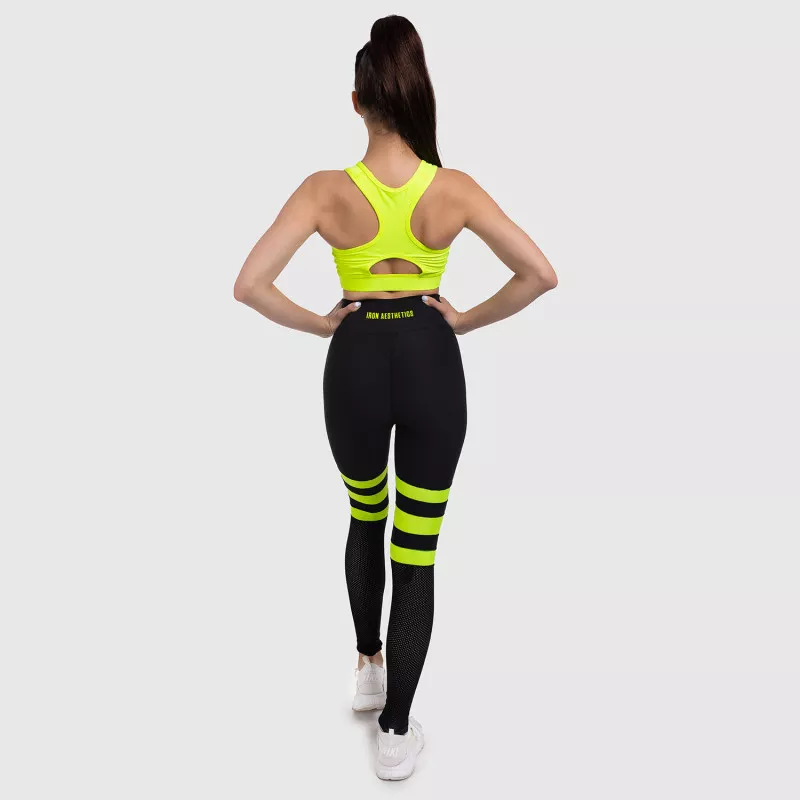 Bustieră sport pentru damă - Iron Aesthetics, NEON GREEN-4