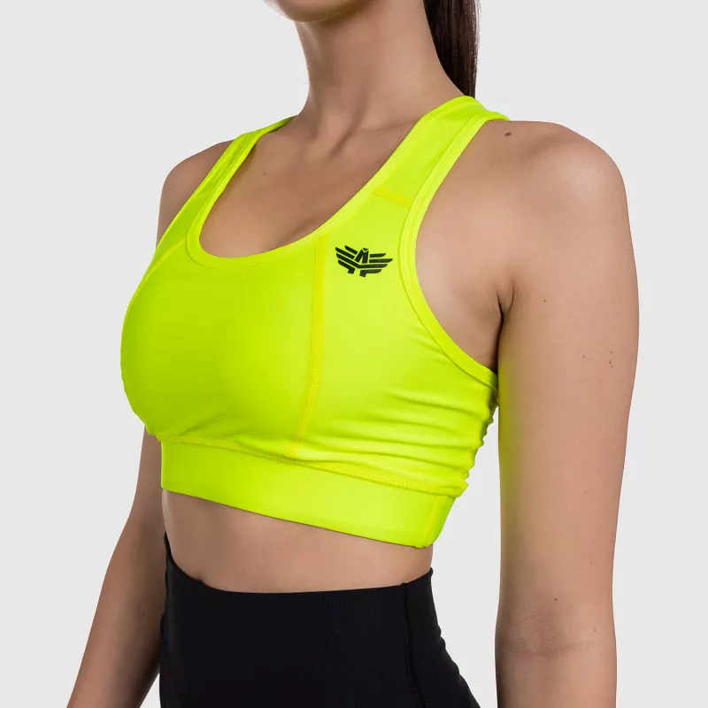 Bustieră sport pentru damă - Iron Aesthetics, NEON GREEN-6
