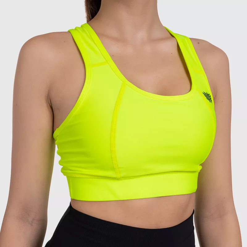 Bustieră sport pentru damă - Iron Aesthetics, NEON GREEN-7