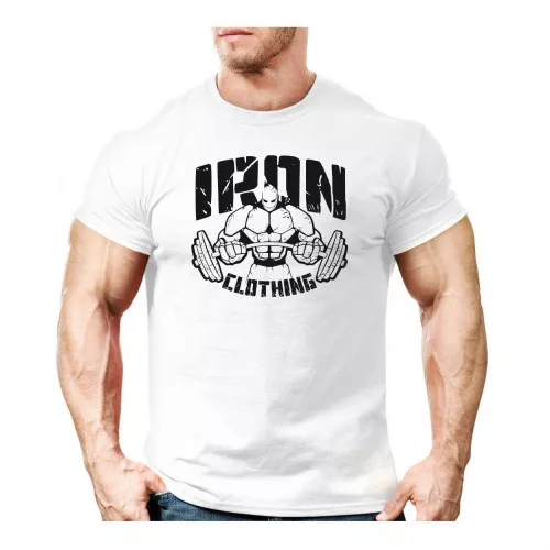 Tricou UltraSoft IRON MAN, alb