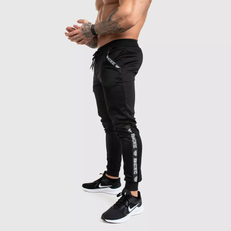 Pantaloni de trening Jogger Iron Aesthetics Partial, negri-2