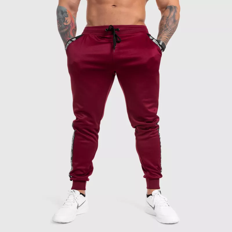 Pantalonii de trening Jogger Iron Aesthetics Partial, vișinii-2