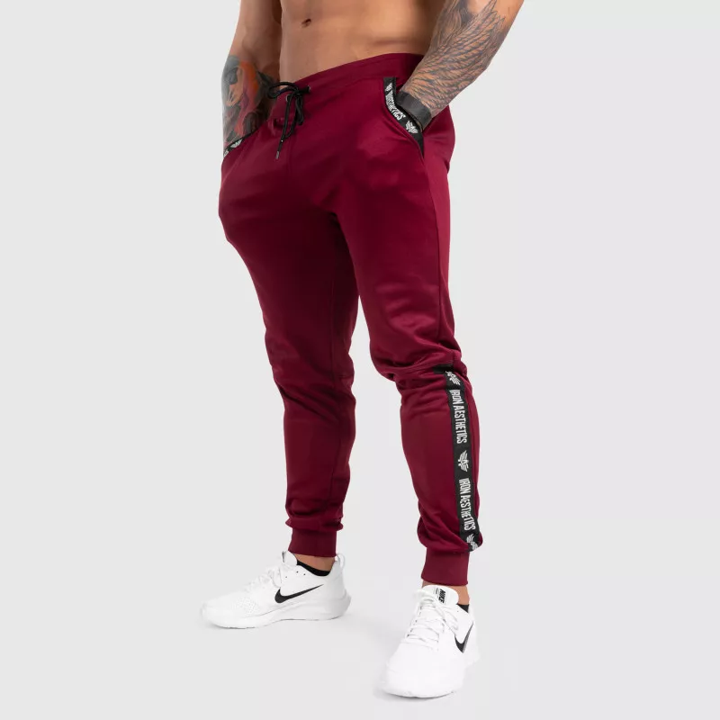 Pantalonii de trening Jogger Iron Aesthetics Partial, vișinii-3