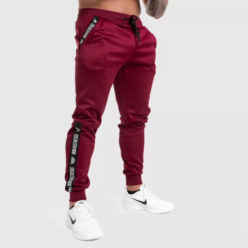 Pantalonii de trening Jogger Iron Aesthetics Partial, vișinii-5