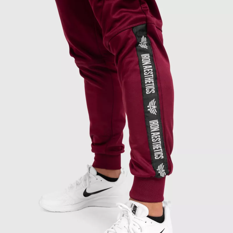 Pantalonii de trening Jogger Iron Aesthetics Partial, vișinii-8