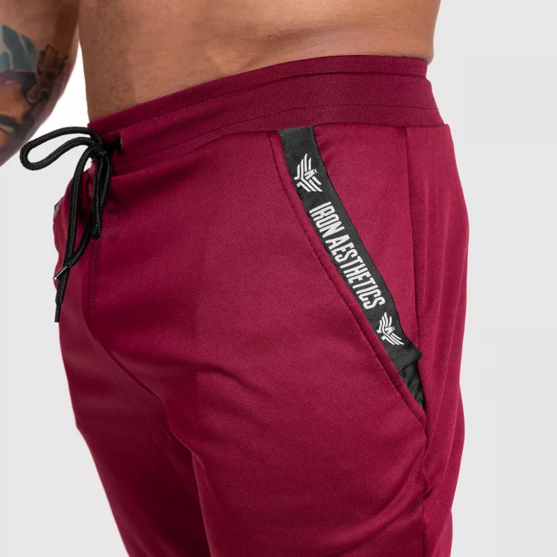 Pantalonii de trening Jogger Iron Aesthetics Partial, vișinii-9