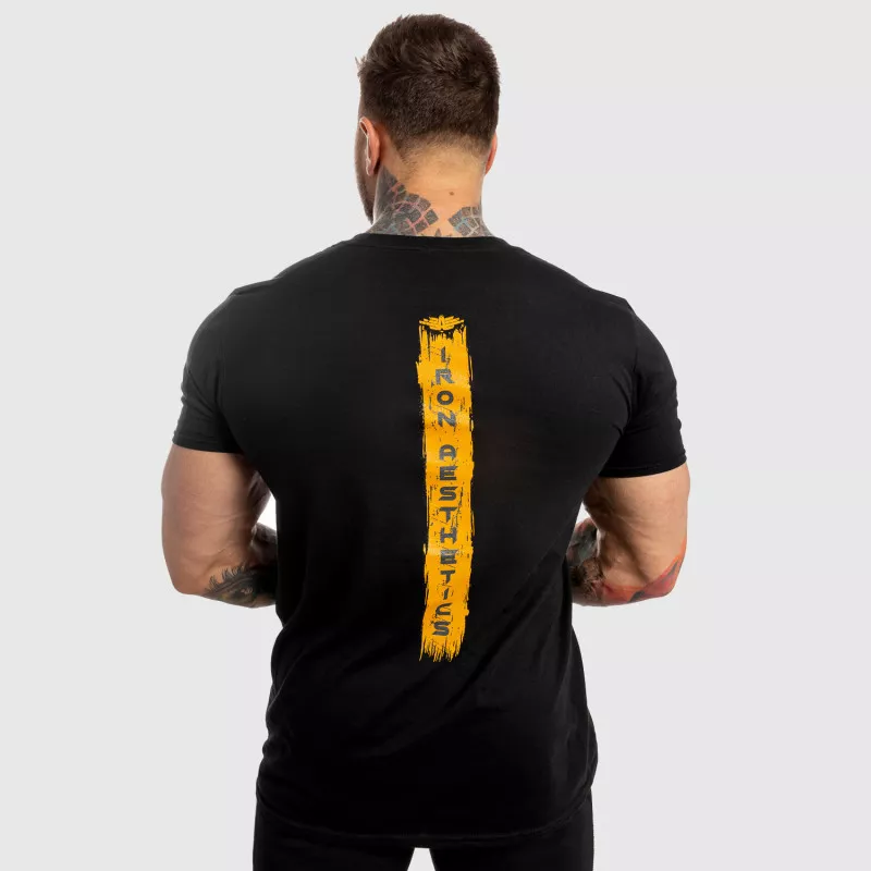 Tricou fitness pentru bărbați Iron Aesthetics Force, negru-4