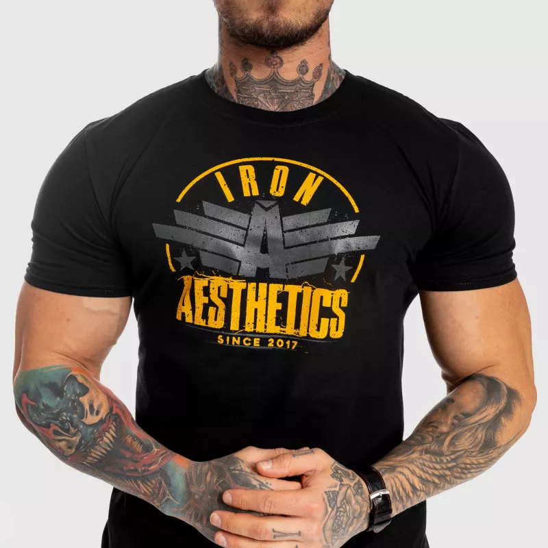Tricou fitness pentru bărbați Iron Aesthetics Force, negru-6