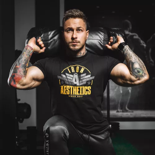 Tricou fitness pentru bărbați Force, negru