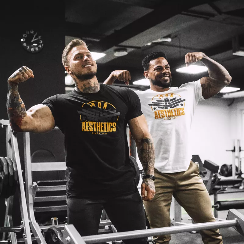 Tricou fitness pentru bărbați Iron Aesthetics Force, negru-9