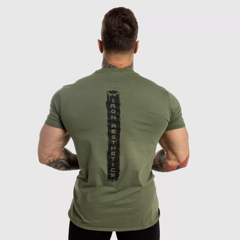 Tricou fitness pentru bărbați Iron Aesthetics Force, verde-3