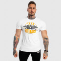 Tricou fitness pentru bărbați Iron Aesthetics Force, alb