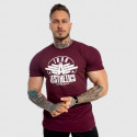 Tricou fitness pentru bărbați Iron Aesthetics Force, vișiniu