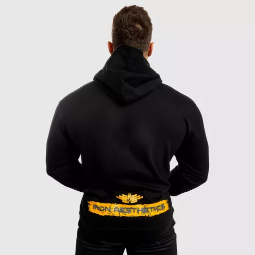 Hanorac fitness fără fermoar Force, negru
