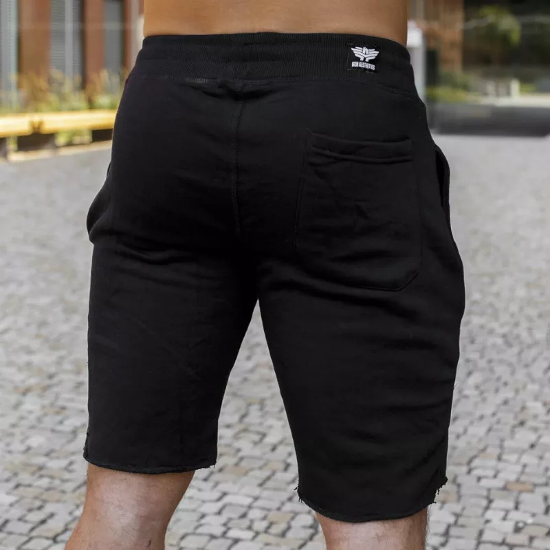 Pantaloni scurți de trening pentru bărbați Iron Aesthetics Skull, negrii-5