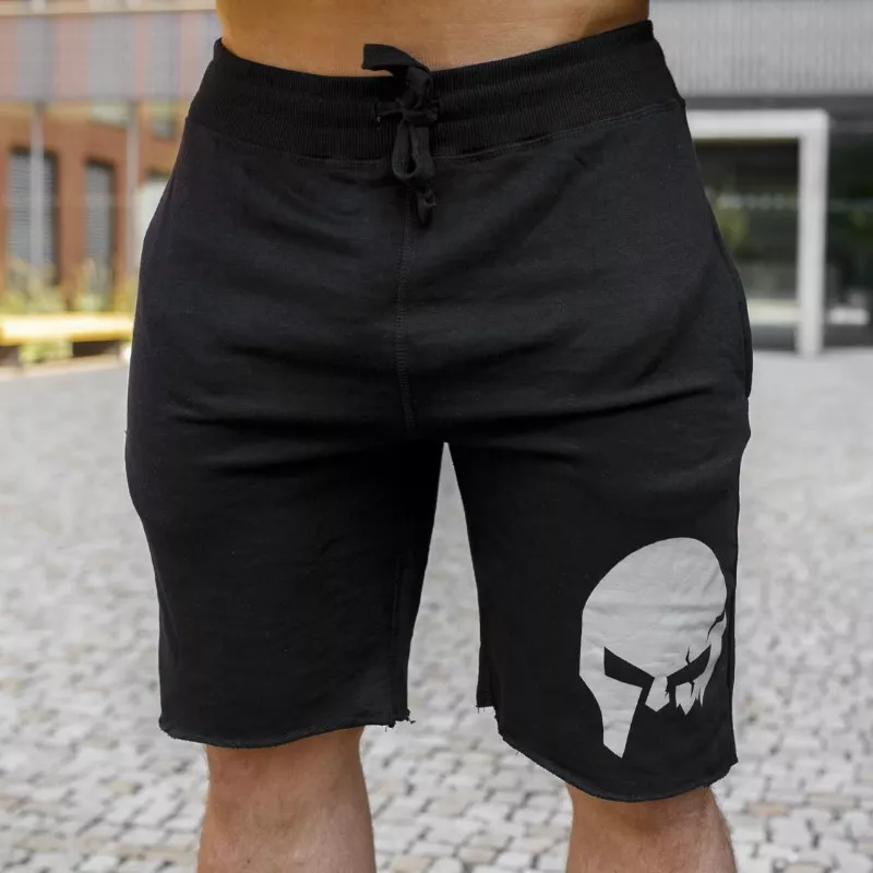 Pantaloni scurți de trening pentru bărbați Iron Aesthetics Skull, negrii-4