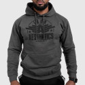 Hanorac sport fără fermoar Iron Aesthetics Force, CharcoalGrey