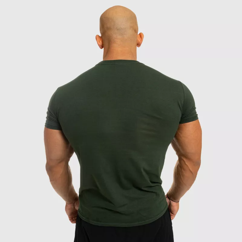 Tricou fitness pentru bărbați Iron Aesthetics Be Stronger, verde-4