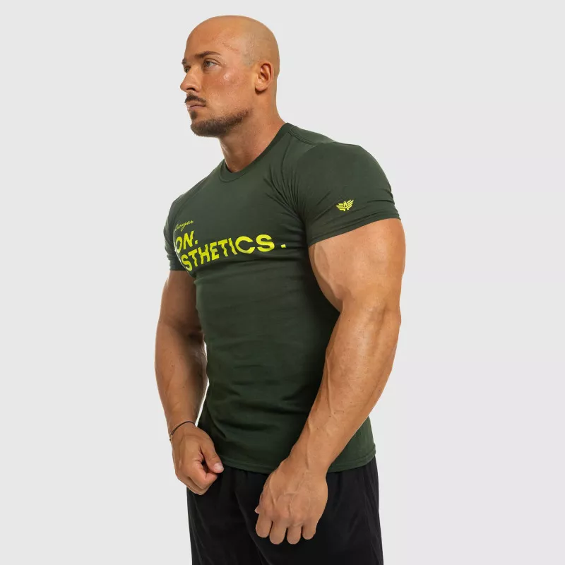 Tricou fitness pentru bărbați Iron Aesthetics Be Stronger, verde-3