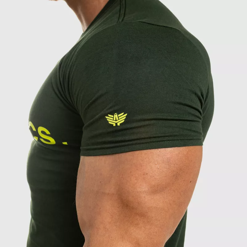Tricou fitness pentru bărbați Iron Aesthetics Be Stronger, verde-8