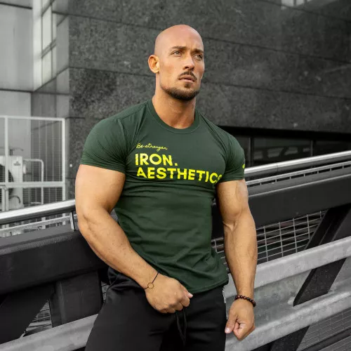 Tricou fitness pentru bărbați Be Stronger, verde
